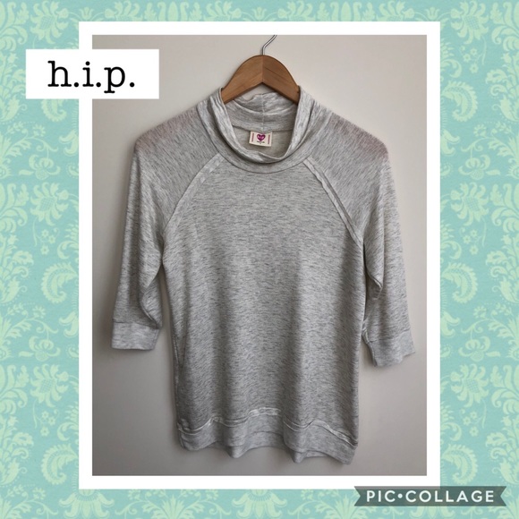 h.i.p. Tops - H.I.P. 3/4 Sleeve Lightweight Super Soft Top Size L
